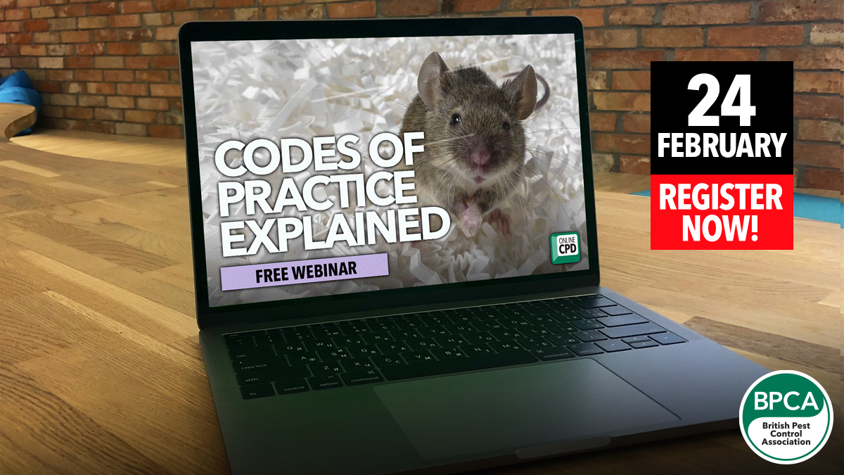 Codes of Practice Explained professional pest management free webinar online event Codes of Practice Explained professional pest management free webinar online event